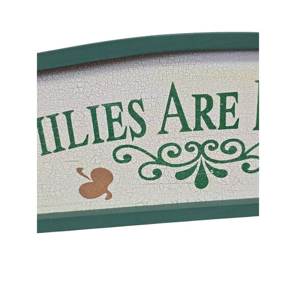 Families Are Forever Decorative Wooden Wall Plaque Green - Picture 3 of 10